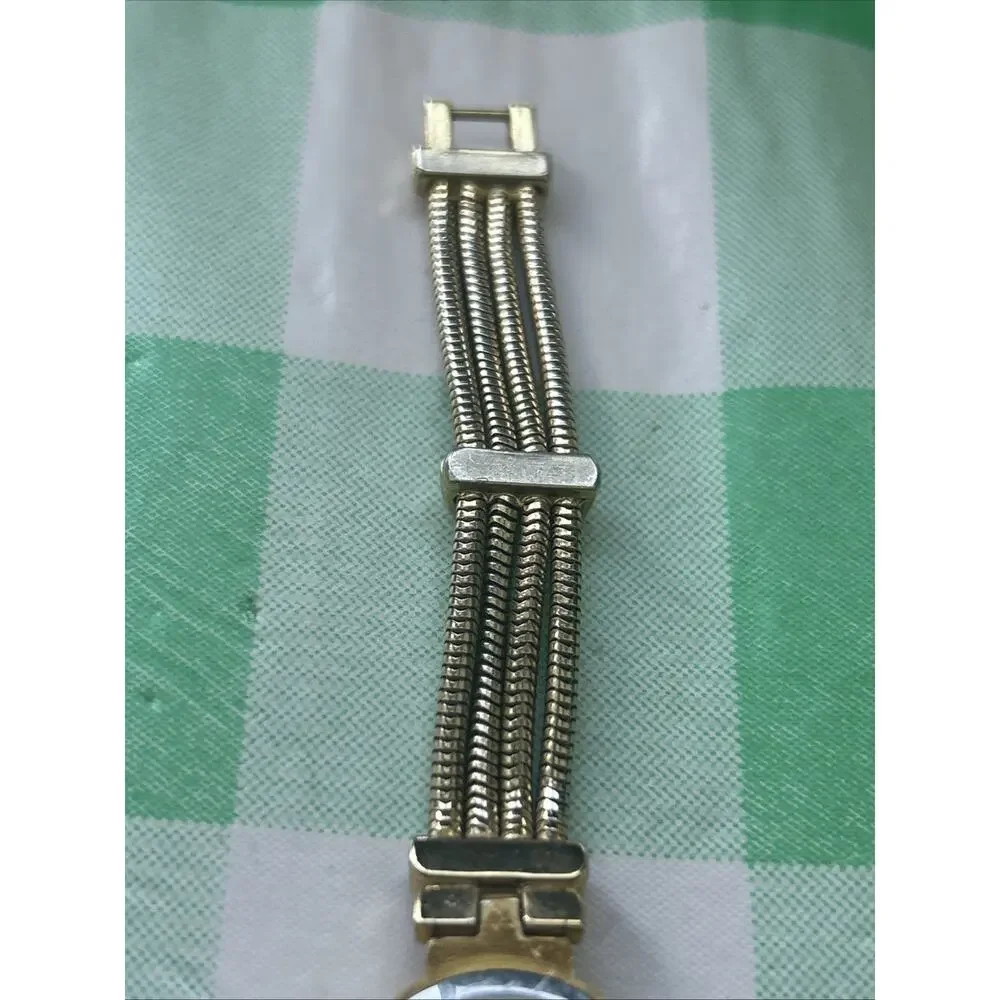Women’s Gold Tone Multichain Band Quartz Watch